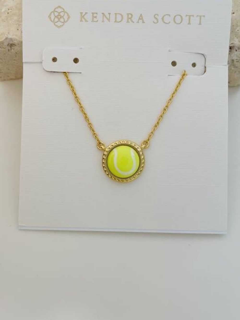 Kendra Scott Tennis Gold Short Pendant Necklace